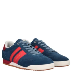 Sneakers blu e rosse uomo