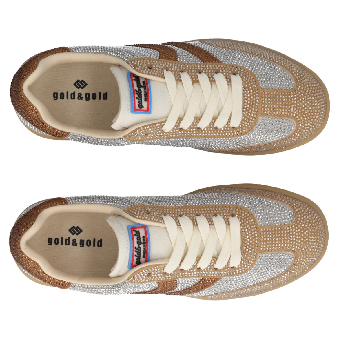 Sneakers Donna Argento e Beige