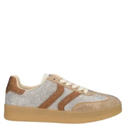 Sneakers Donna Argento e Beige