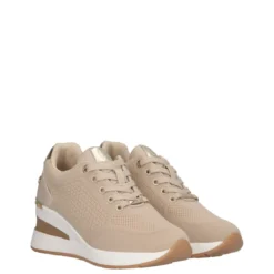 Sneakers Donna Beige con Zeppa