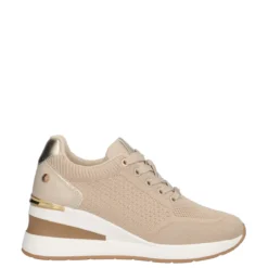 Sneakers Donna Beige con Zeppa