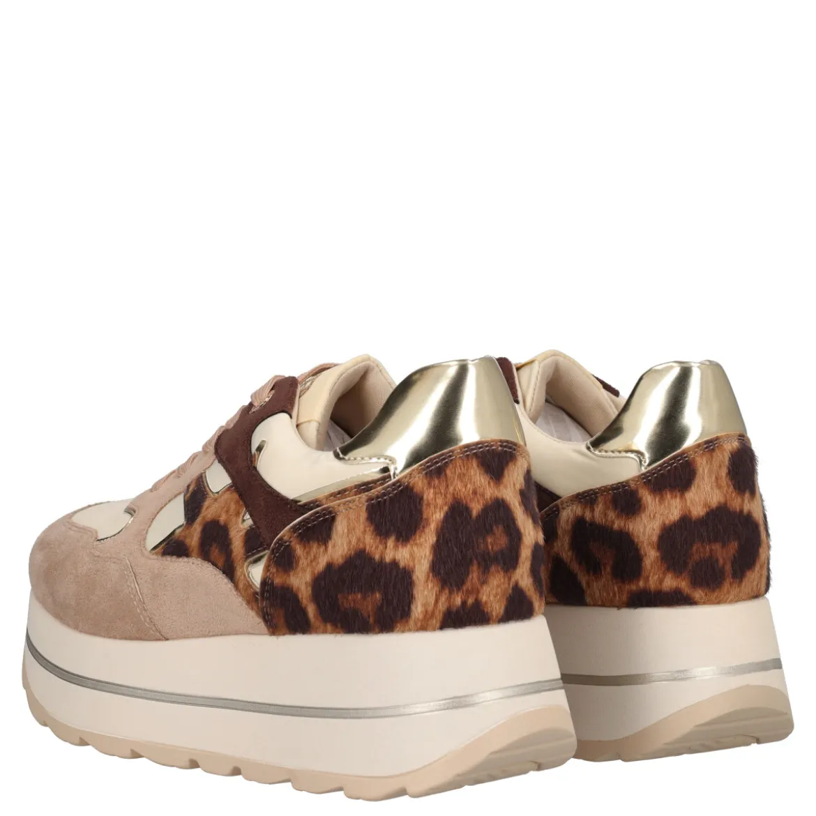 Sneakers Donna Beige e Animalier