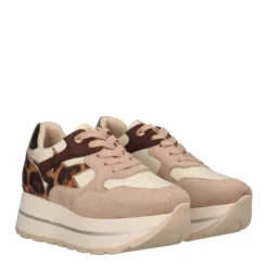 Sneakers Donna Beige e Animalier