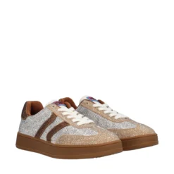Sneakers Donna Beige e Argento