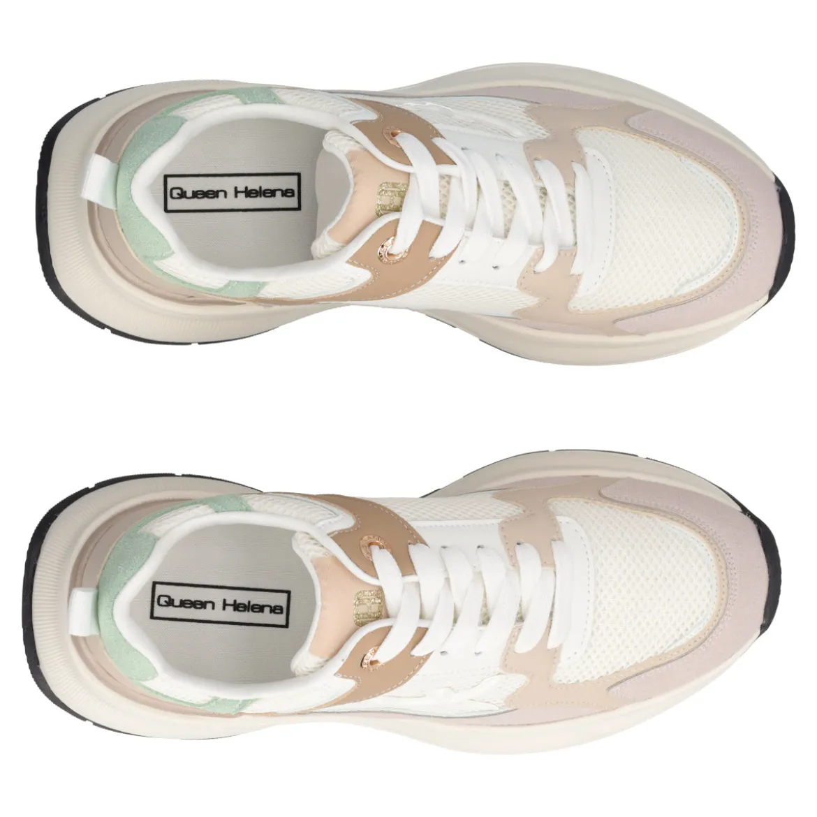 Sneakers Donna Beige e Bianche