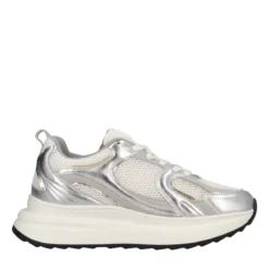 Sneakers Donna Bianche, Argento e Oro