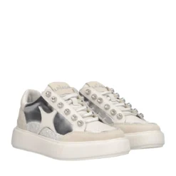 Sneakers Donna Bianche e Argento