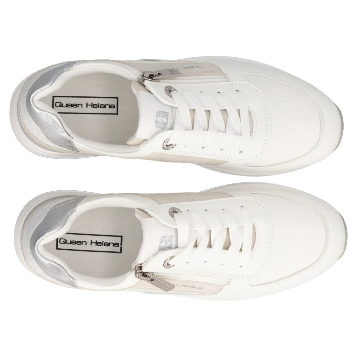 Sneakers Donna Bianche e Argento