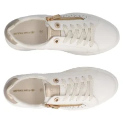 Sneakers Donna Bianche e oro