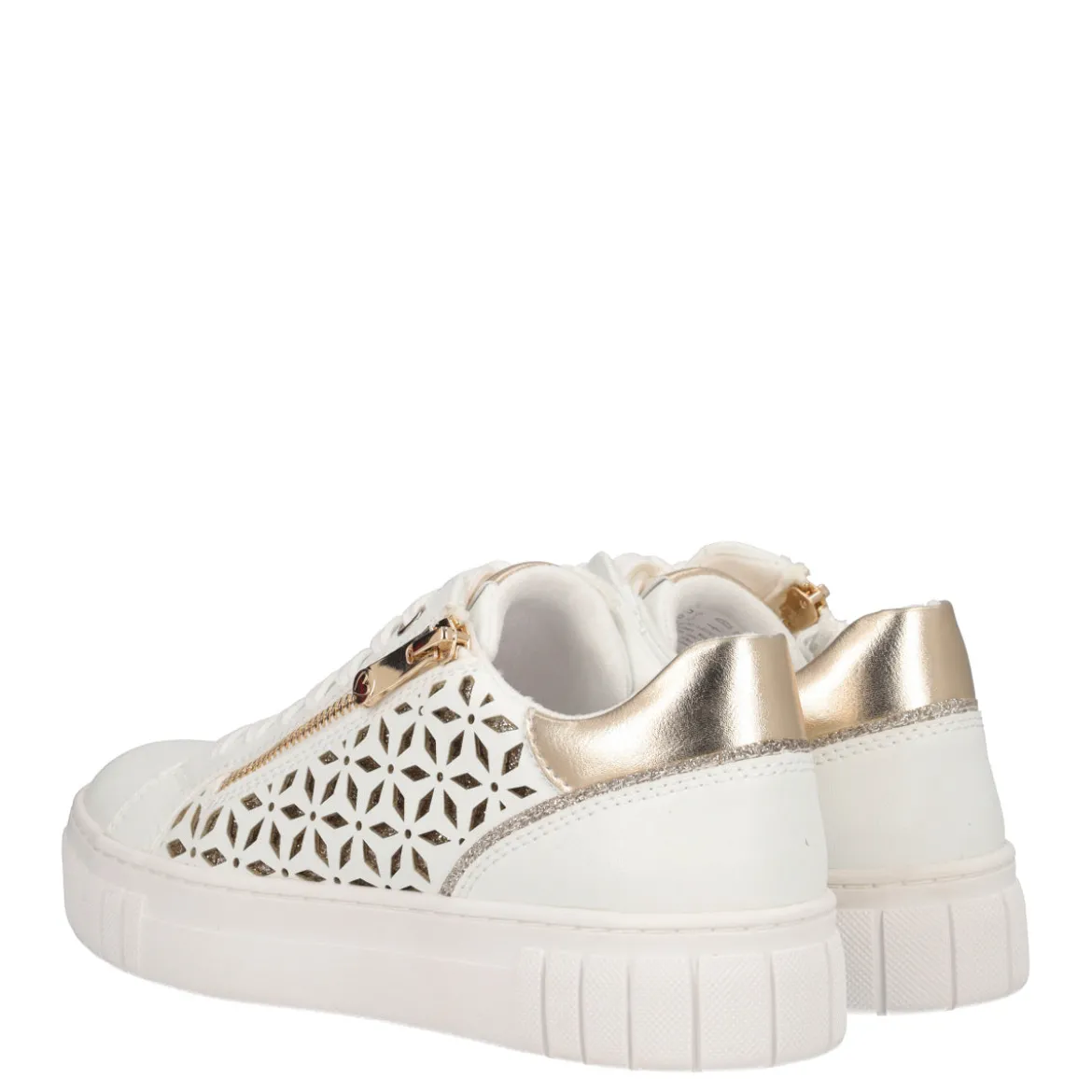 Sneakers Donna Bianche e Oro