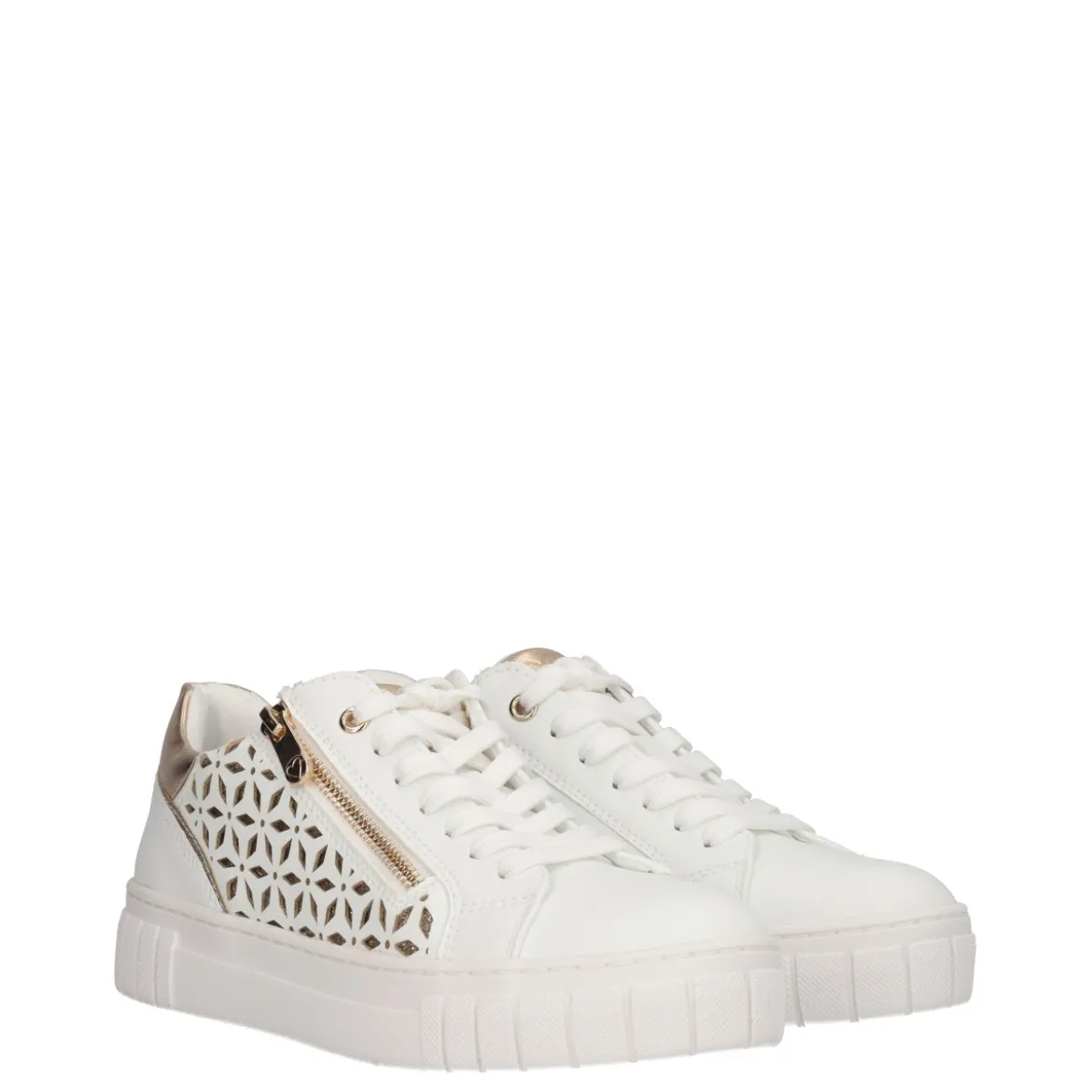 Sneakers Donna Bianche e Oro