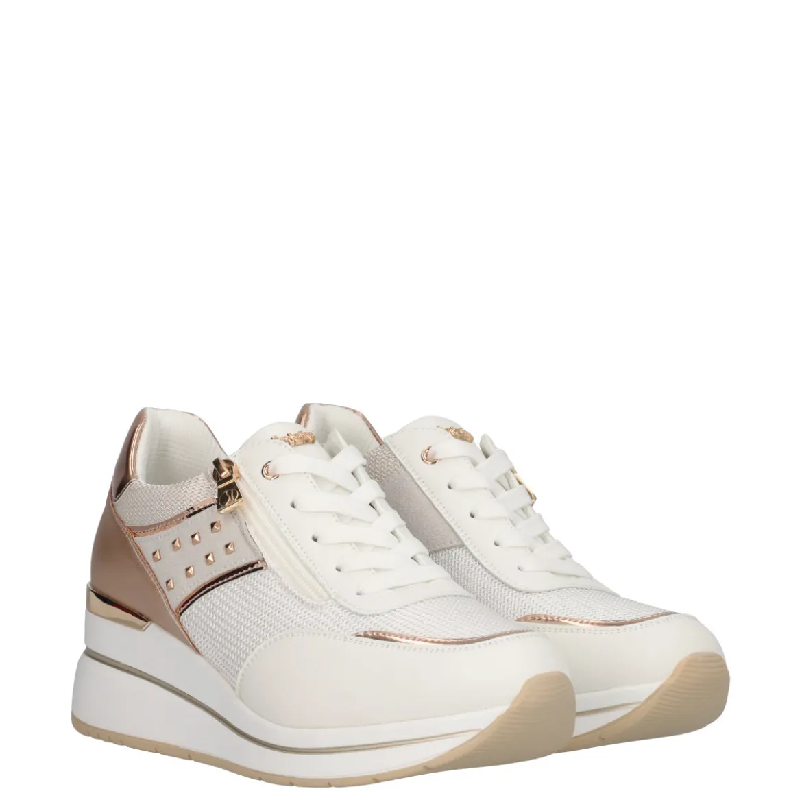 Sneakers Donna Bianche e Oro Rosa
