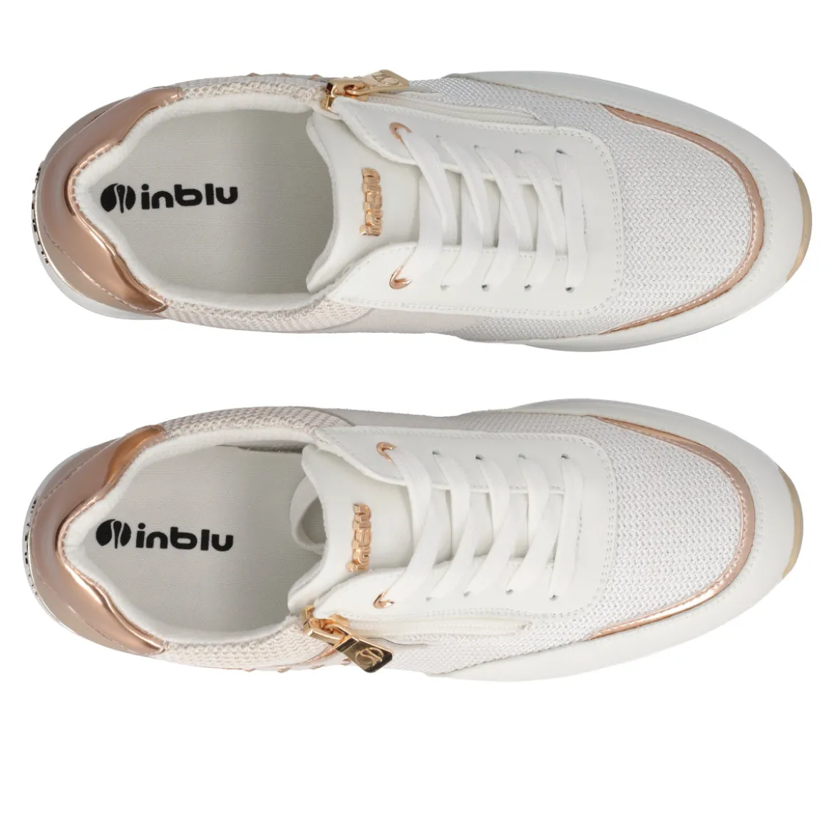 Sneakers Donna Bianche e Oro Rosa