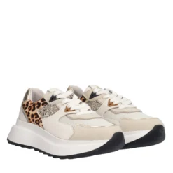 Sneakers Donna Bianche Leopard