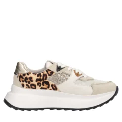 Sneakers Donna Bianche Leopard
