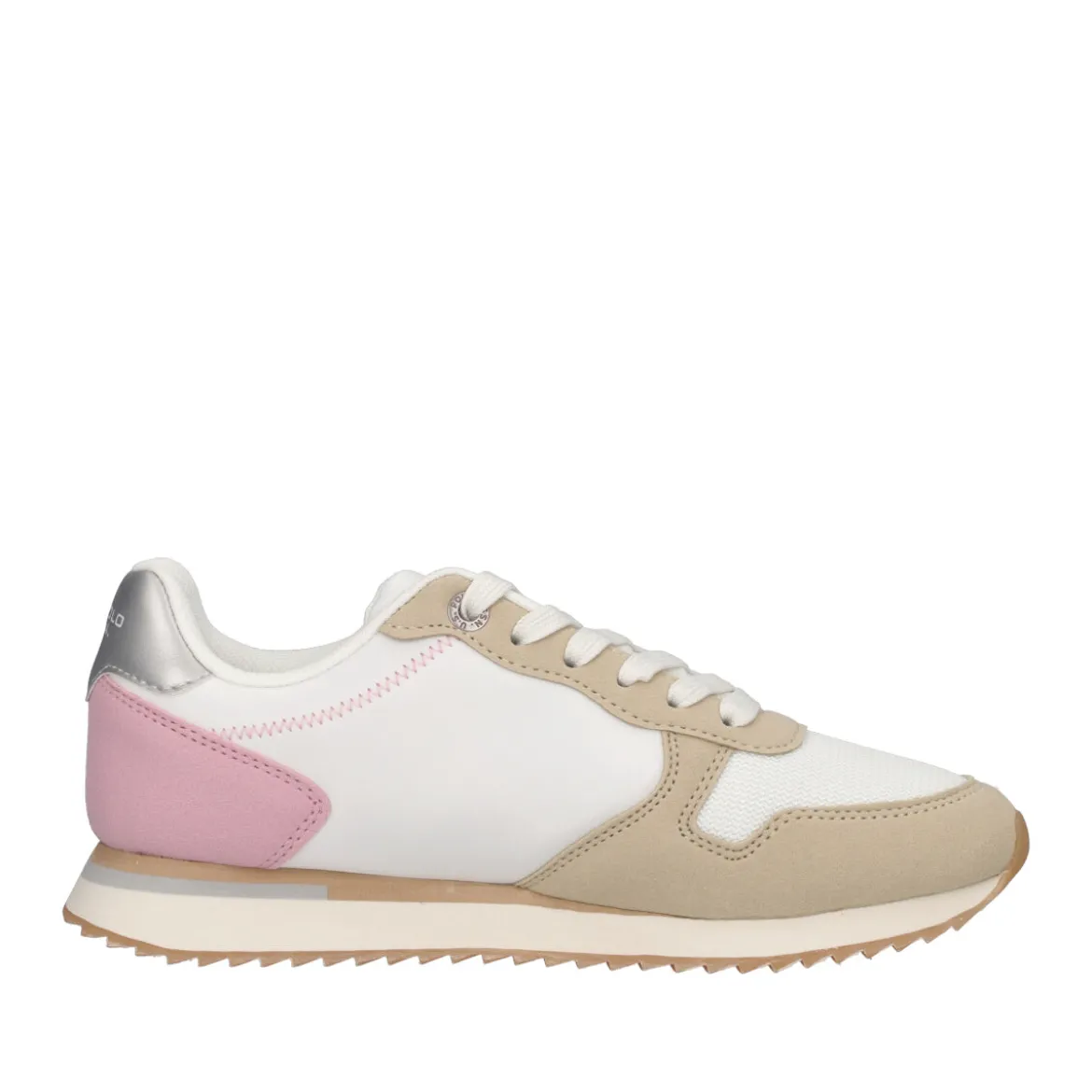 Sneakers Donna Bianche, Rosa e Beige