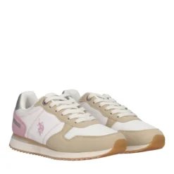 Sneakers Donna Bianche, Rosa e Beige