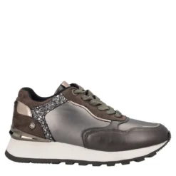 Sneakers Donna Grigio Metallizzato