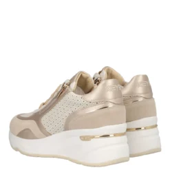 Sneakers Donna Oro e Beige