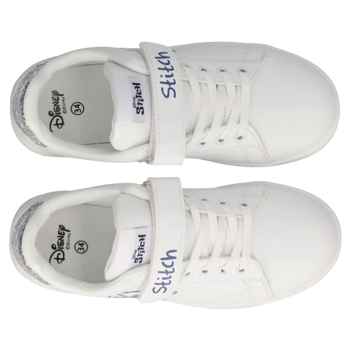 Sneakers Ragazze Bianche Stitch