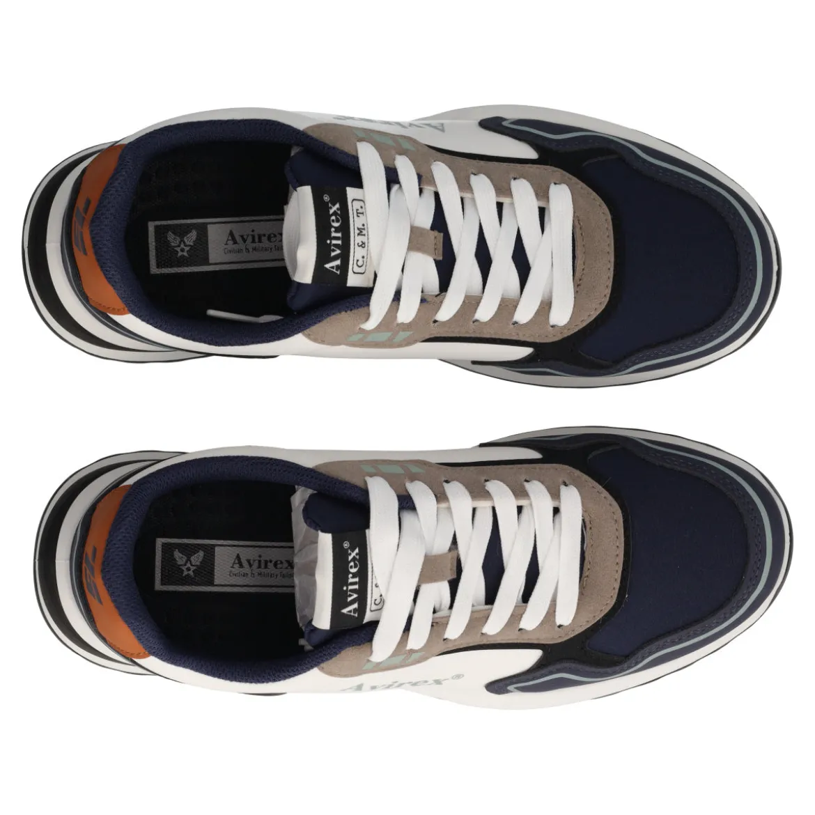 Sneakers Uomo Bianche e Blu