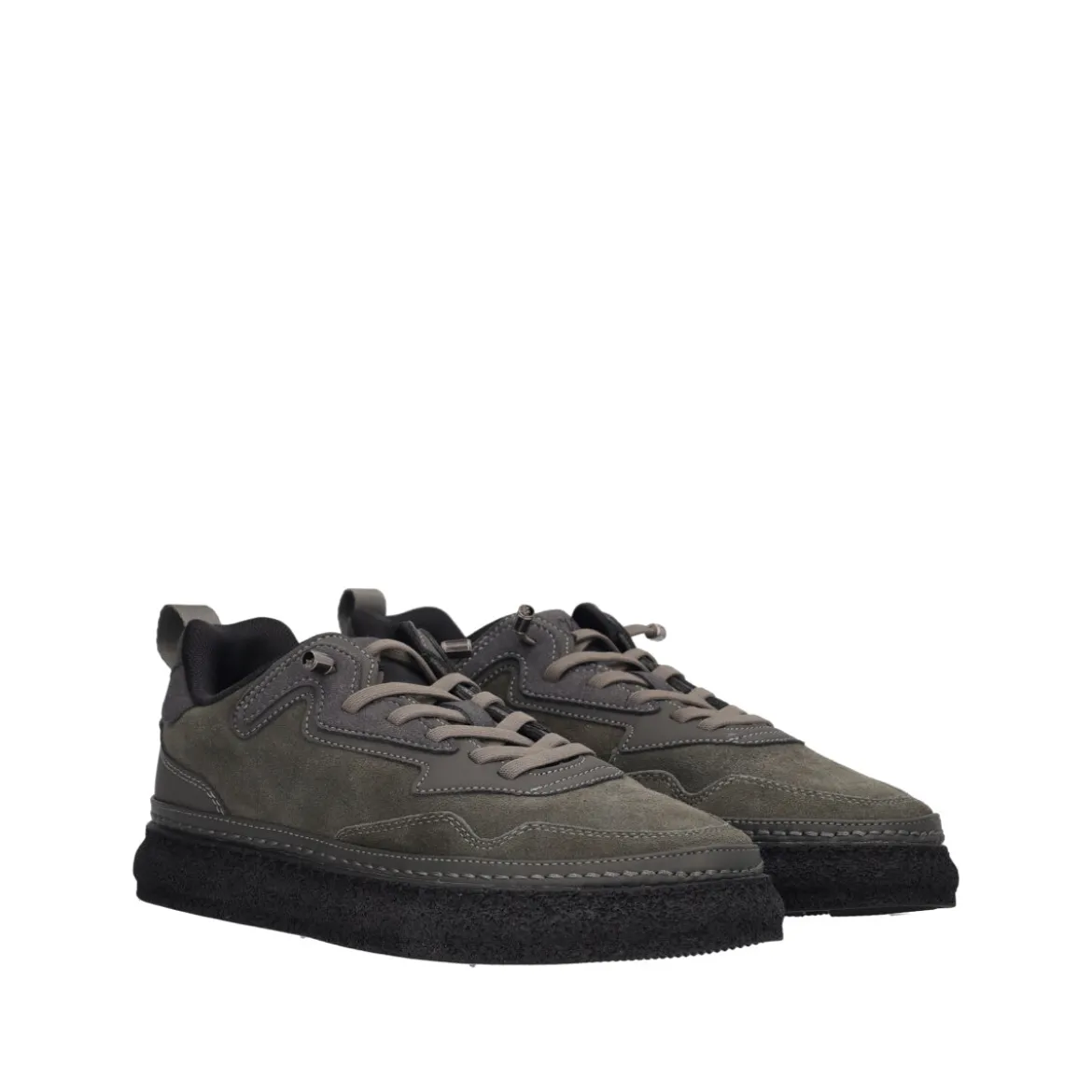 Sneakers Uomo Grigie in Pelle