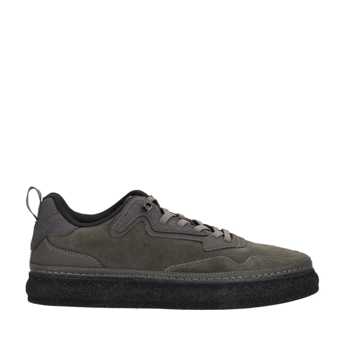 Sneakers Uomo Grigie in Pelle