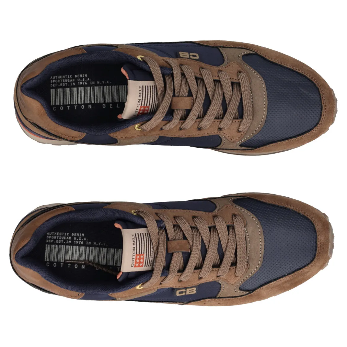 Sneakers Uomo Marroni e Blu