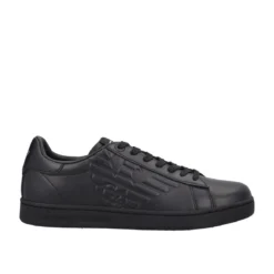 Sneakers Uomo Nere in Pelle