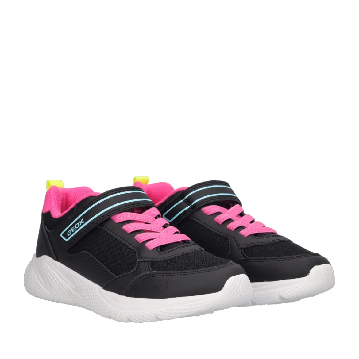 SPRINTYE Sneakers Bambina Nere e Fuxia