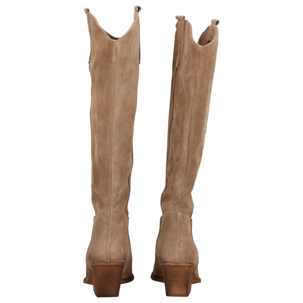 Stivale Taupe Texano in Pelle