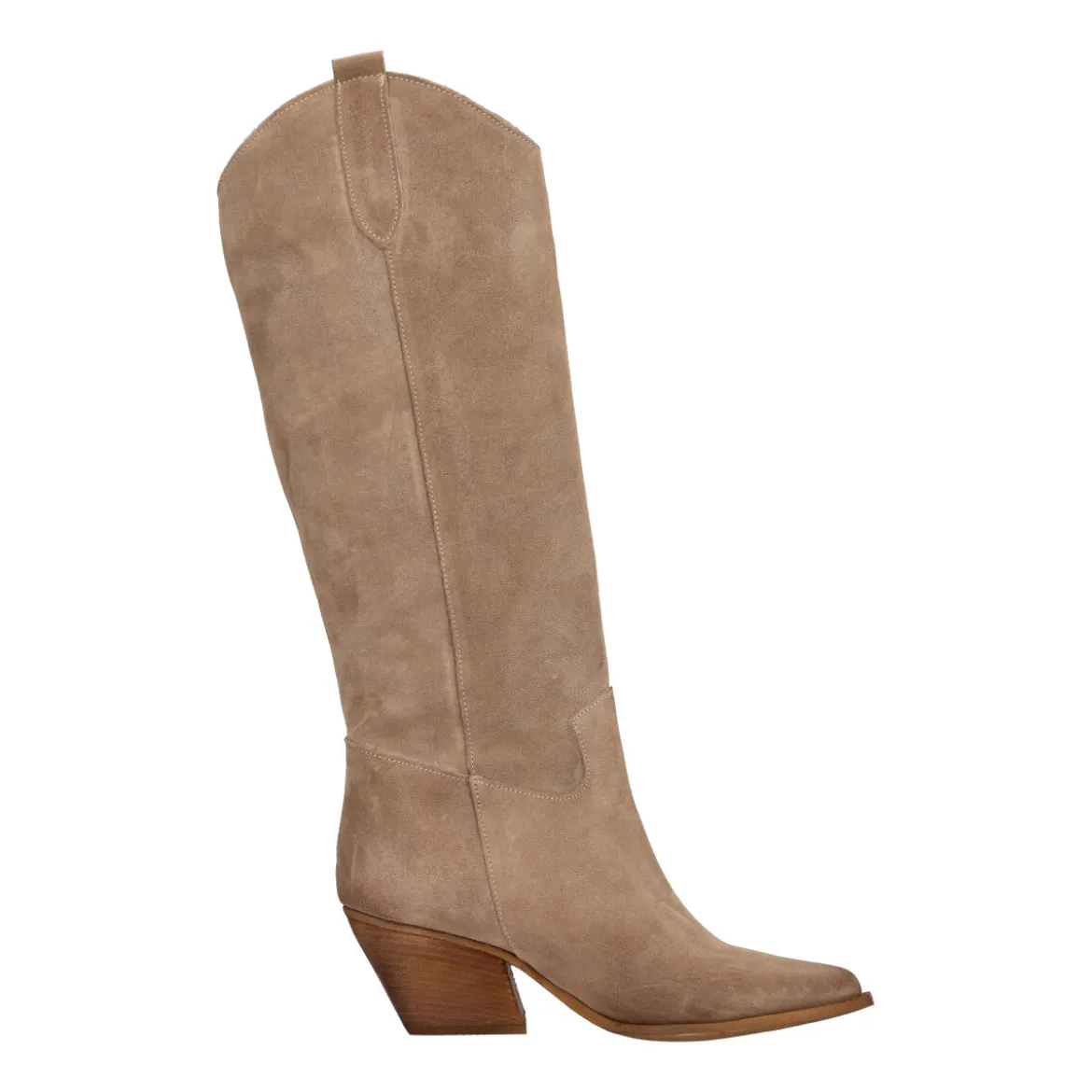 Stivale Taupe Texano in Pelle