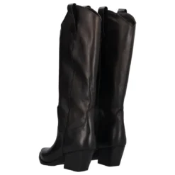 Stivale Texano Nero in Pelle