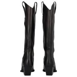Stivale Texano Nero in Pelle