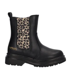 Stivaletti Bambina Neri e Animalier