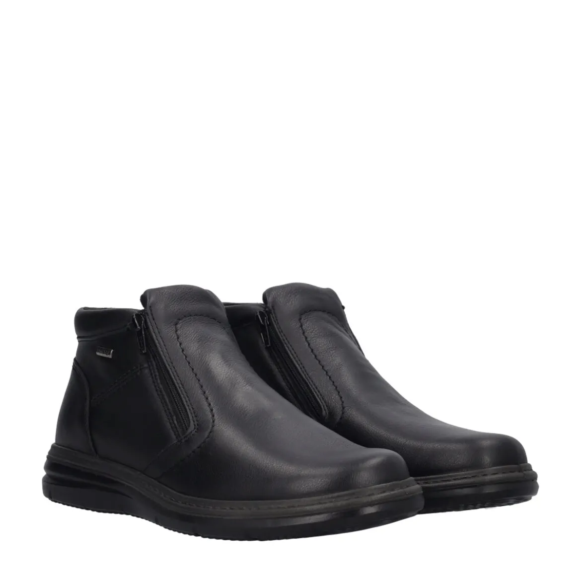 Stivaletti Comfort Uomo Neri in Pelle