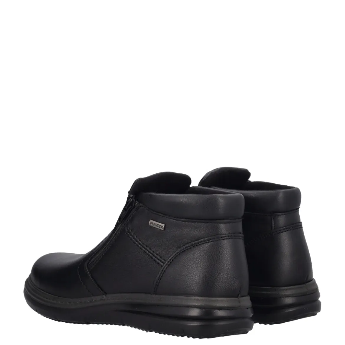 Stivaletti Comfort Uomo Neri in Pelle