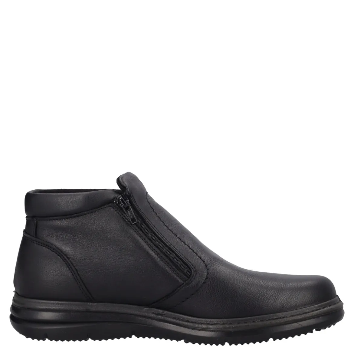 Stivaletti Comfort Uomo Neri in Pelle