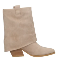 Stivaletti Donna Beige Texani