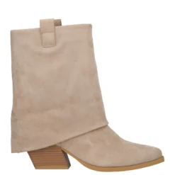 Stivaletti Donna Beige Texani