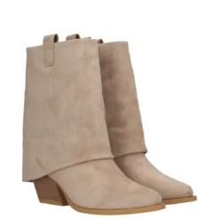 Stivaletti Donna Beige Texani
