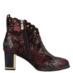 Stivaletti Donna Bordeaux in Pelle