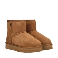 Stivaletti Donna Camel in Pelle