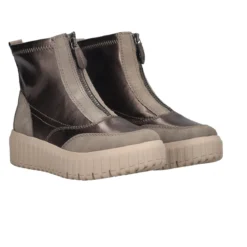 Stivaletti Donna Grigi Metallizzati