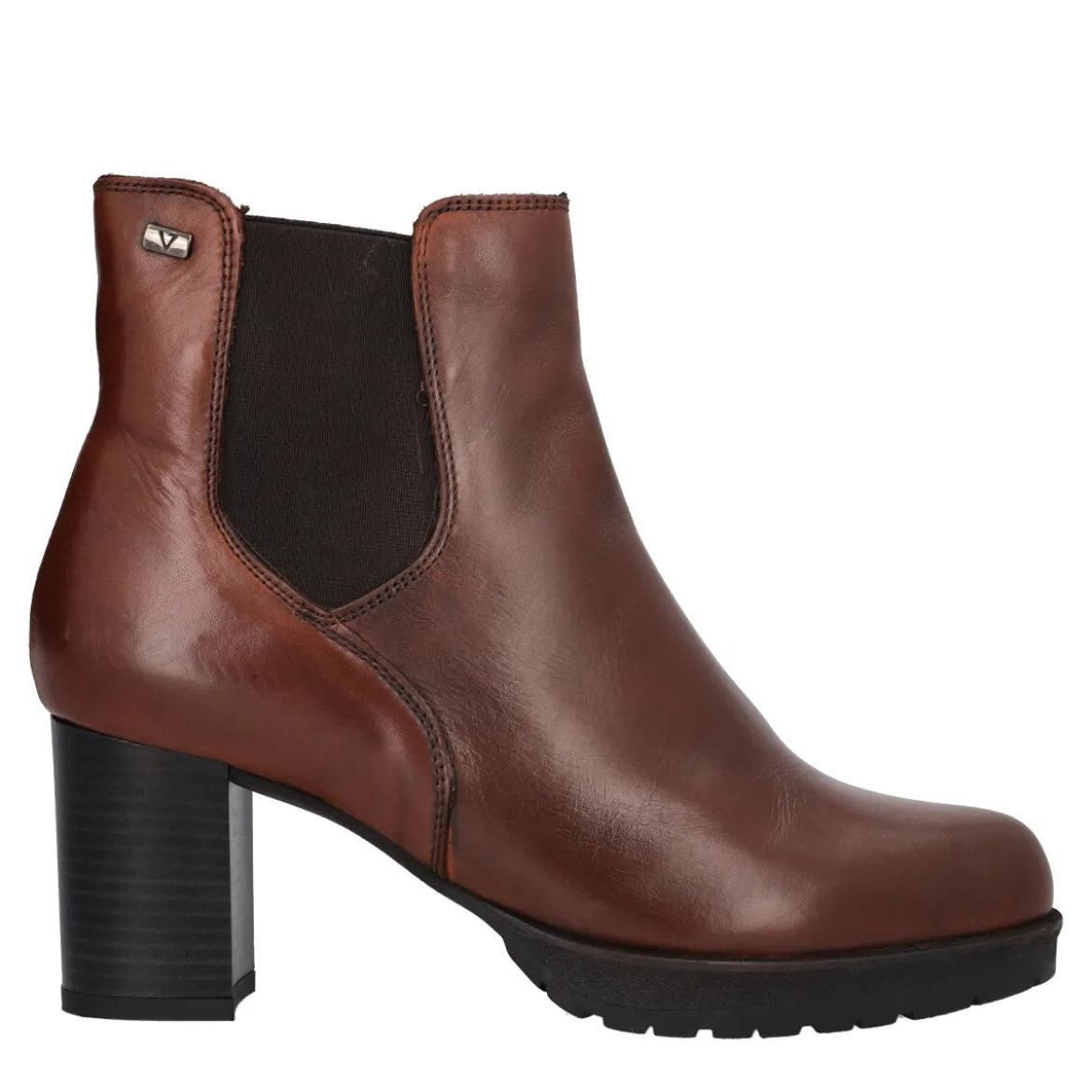 Stivaletti in pelle tacco 7 cm