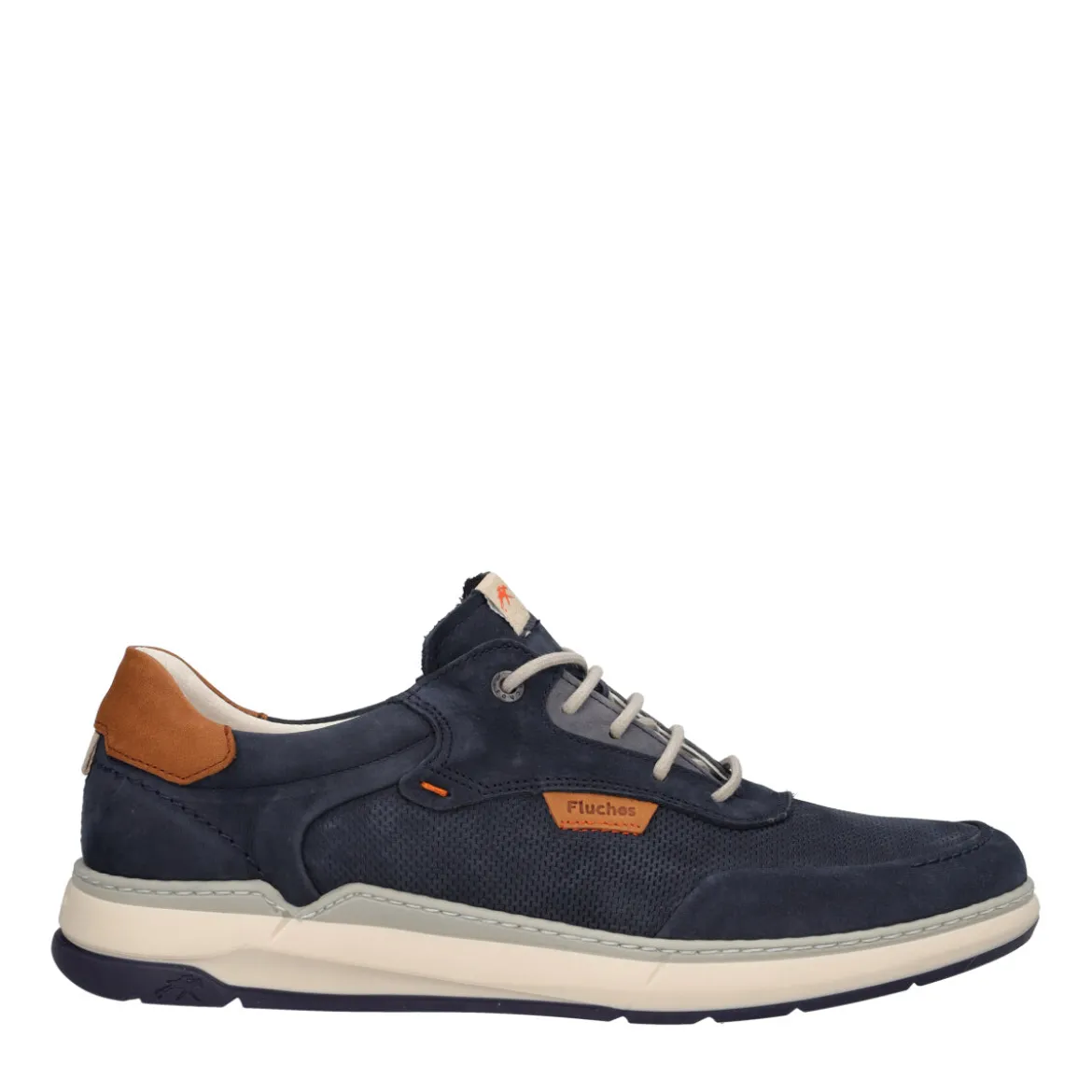 Stringata Uomo Blu in Pelle