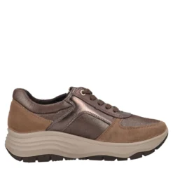 Stringate Comfort Donna Marrone