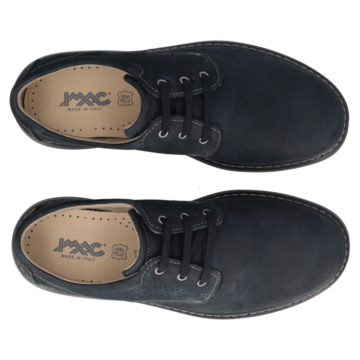 Stringate Comfort Uomo Blu