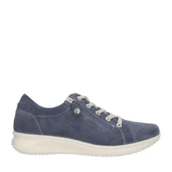 Stringate Jeans Scamosciato