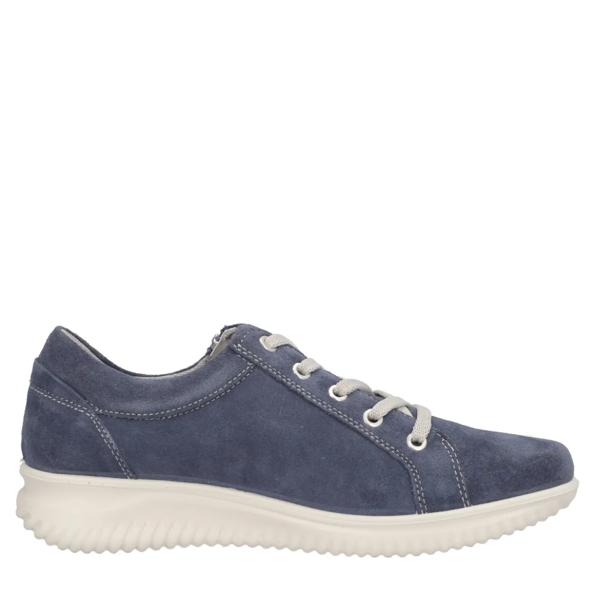 Stringate Jeans Scamosciato
